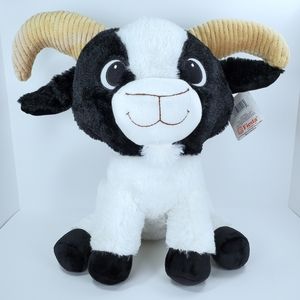 Fiesta Billy Goat Plush Stuffed Animal Black White